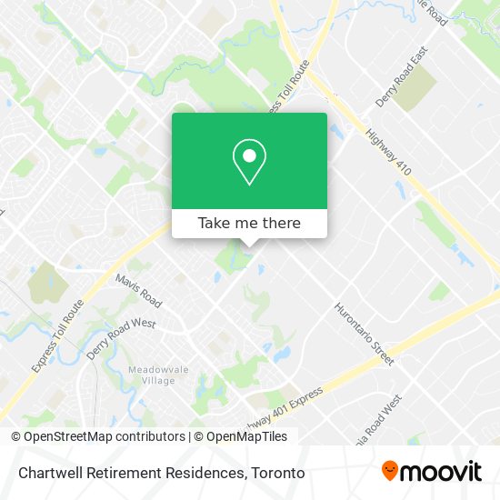 Chartwell Retirement Residences map
