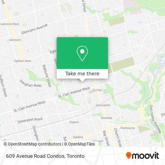 609 Avenue Road Condos map