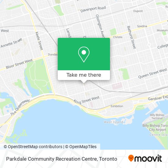 Parkdale Community Recreation Centre map