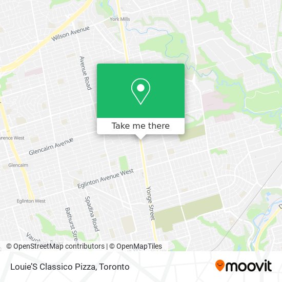 Louie’S Classico Pizza map