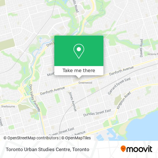 Toronto Urban Studies Centre map