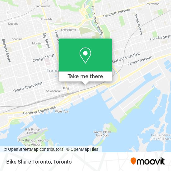 Bike Share Toronto map