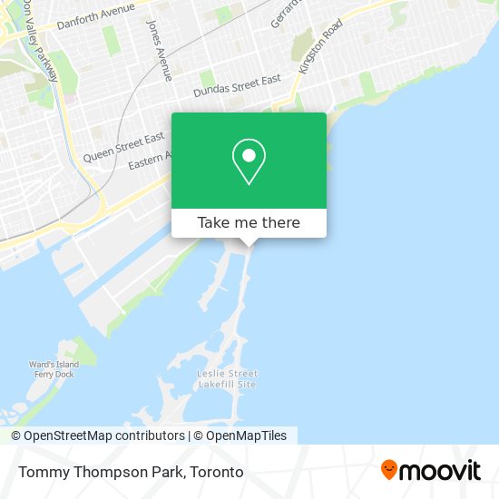 Tommy Thompson Park map