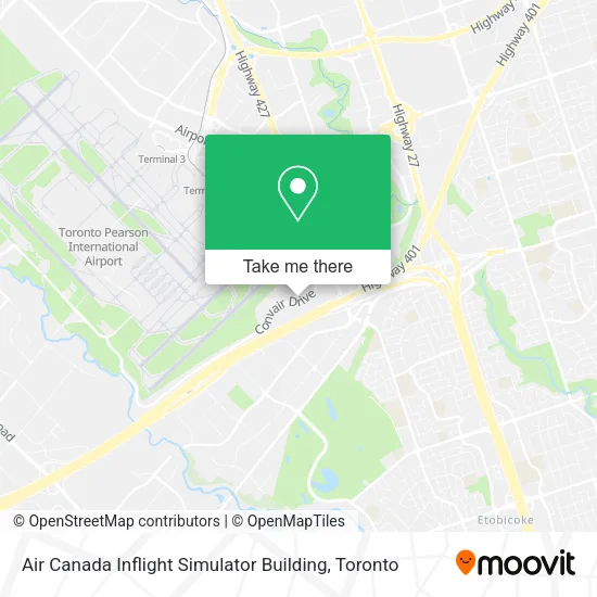 Air Canada Inflight Simulator Building map