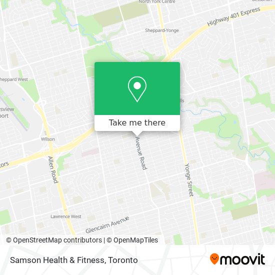 Samson Health & Fitness map