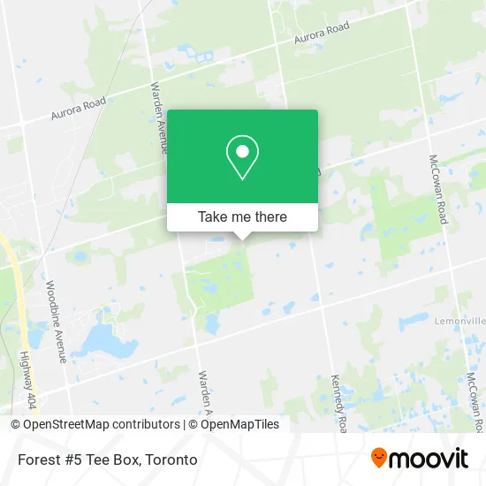 Forest #5 Tee Box map