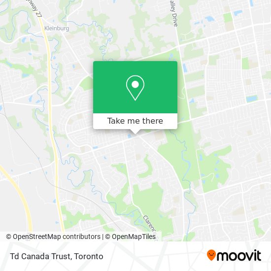 Td Canada Trust map