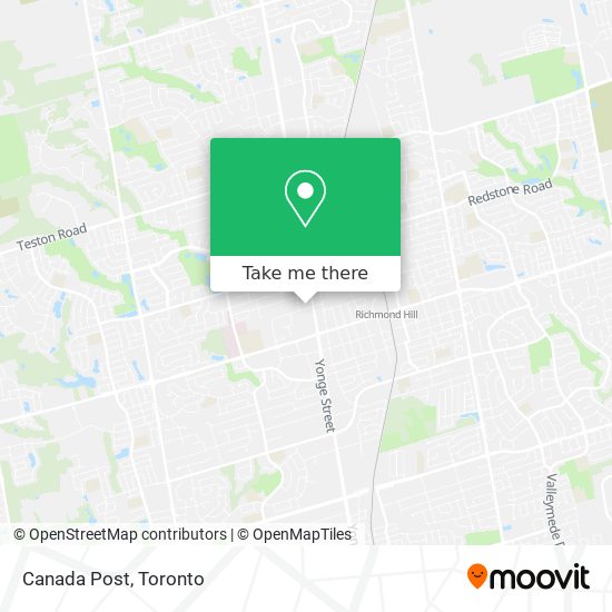 Canada Post map