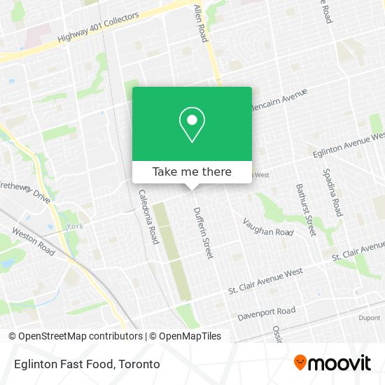 Eglinton Fast Food plan