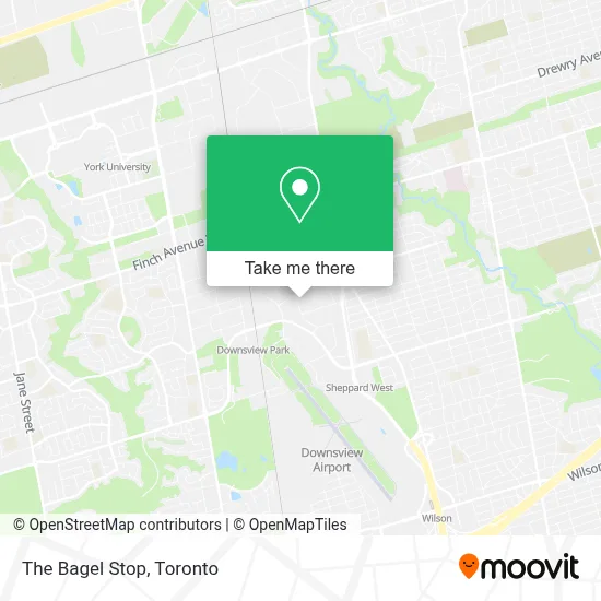 The Bagel Stop map