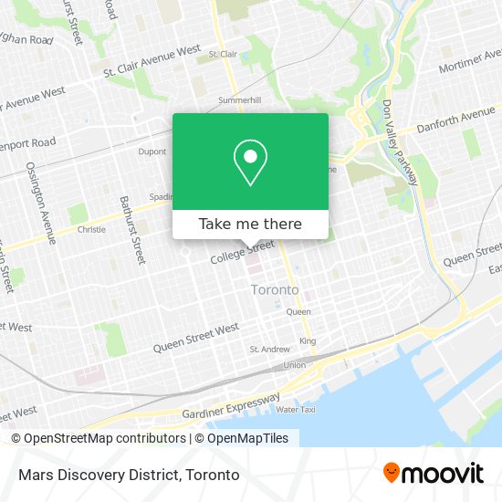 Mars Discovery District map