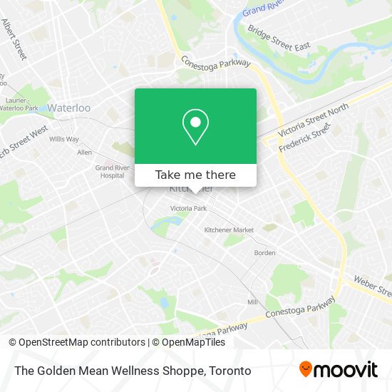 The Golden Mean Wellness Shoppe map