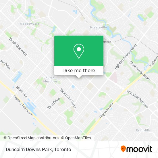 Duncairn Downs Park map