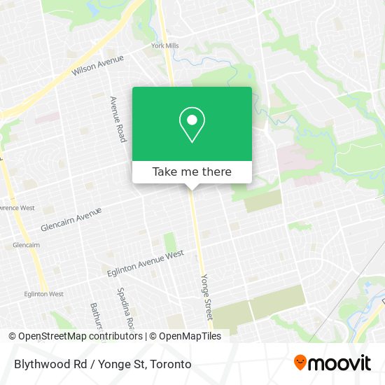 Blythwood Rd / Yonge St map