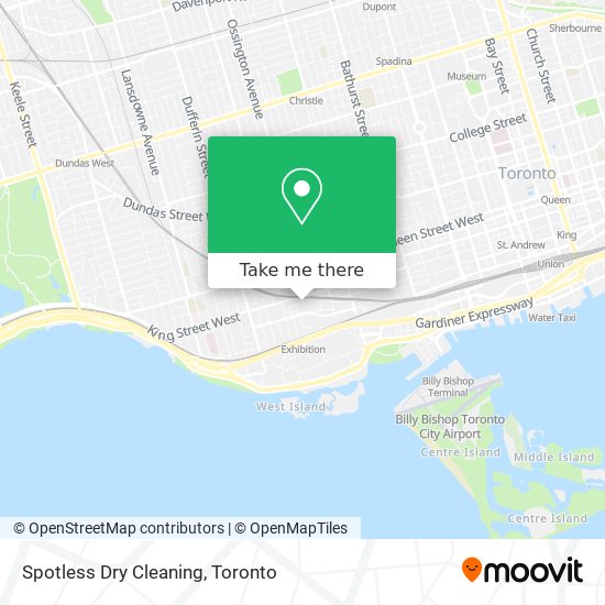 Spotless Dry Cleaning map