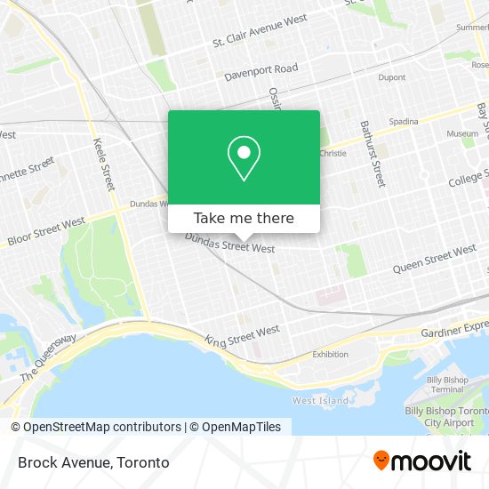 Brock Avenue map