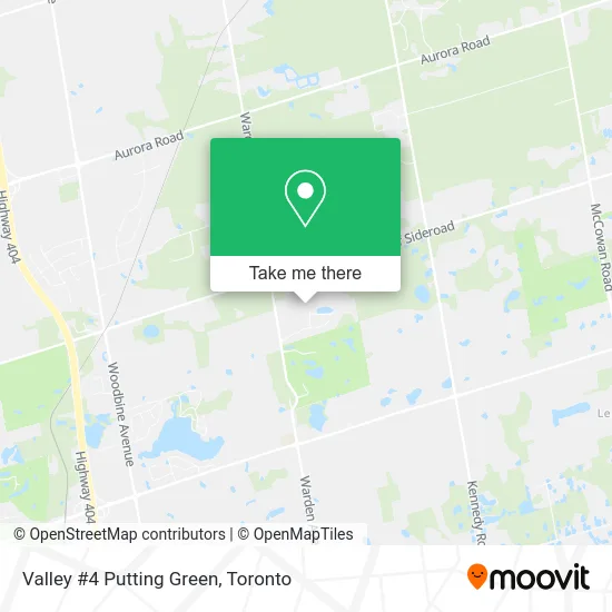 Valley #4 Putting Green map