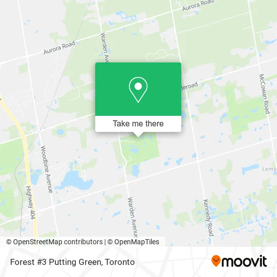 Forest #3 Putting Green map