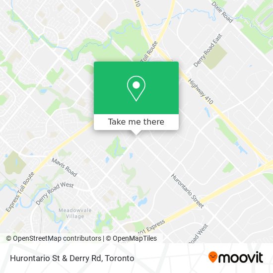 Hurontario St & Derry Rd map
