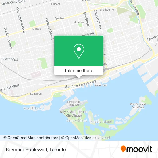 Bremner Boulevard map