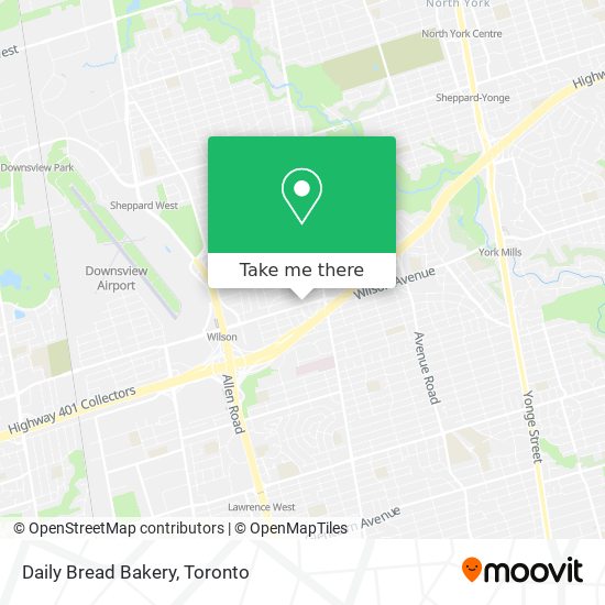 Daily Bread Bakery map