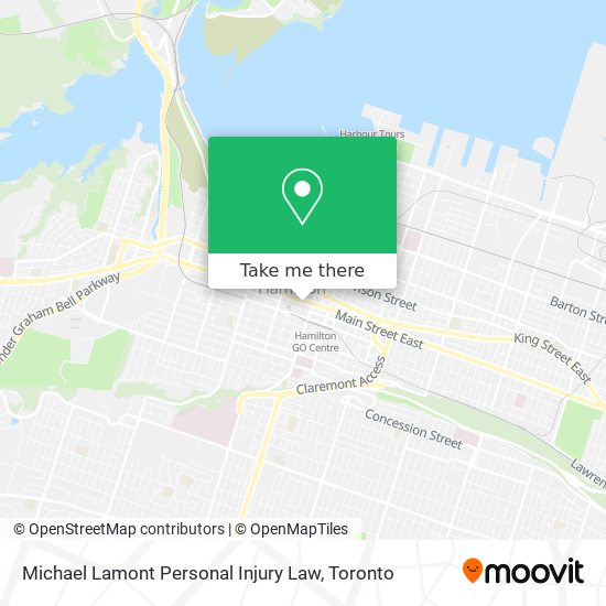 Michael Lamont Personal Injury Law map