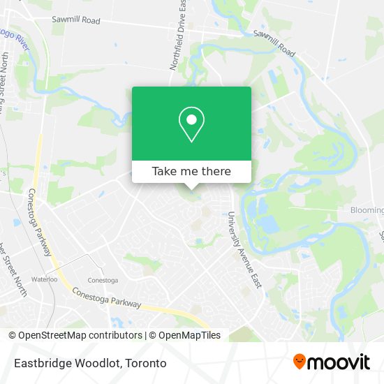 Eastbridge Woodlot map