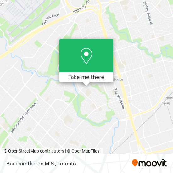 Burnhamthorpe M.S. map