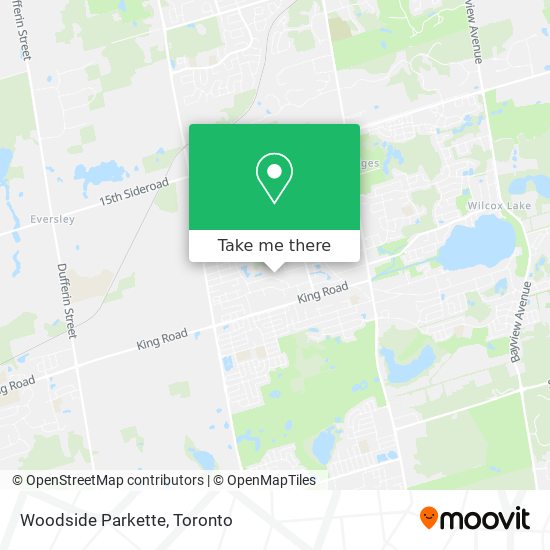Woodside Parkette map