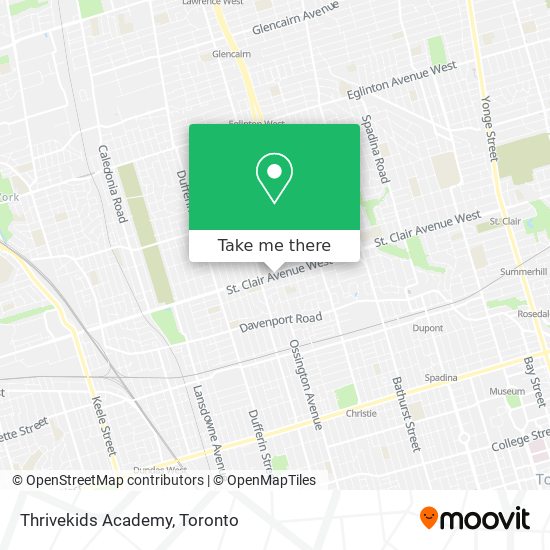 Thrivekids Academy map