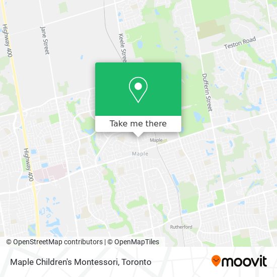 Maple Children's Montessori map