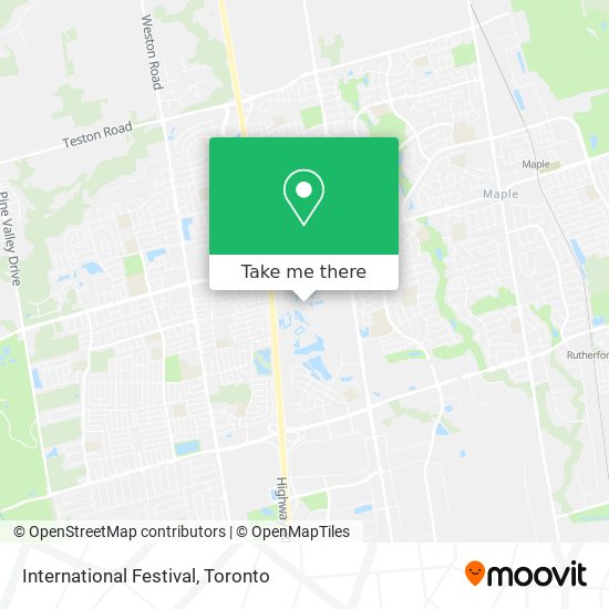 International Festival map