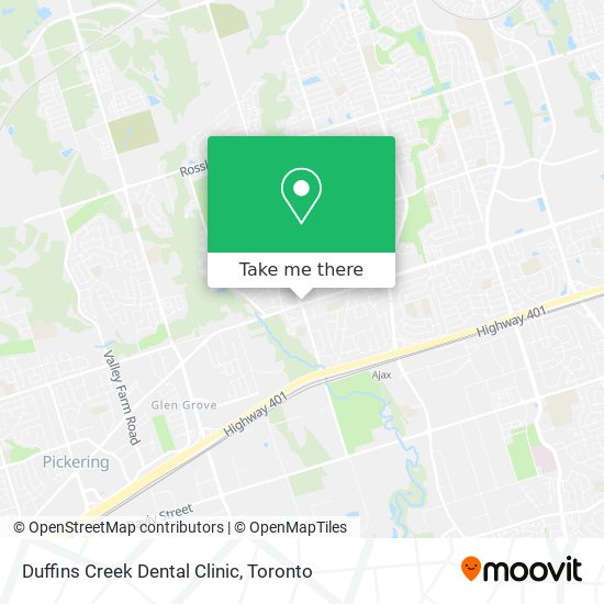 Duffins Creek Dental Clinic plan