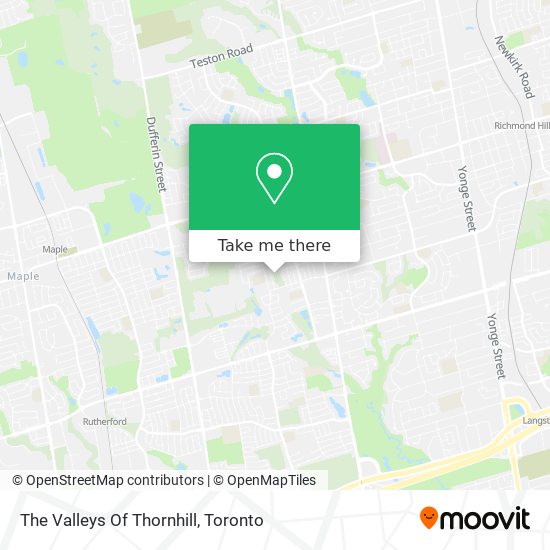 The Valleys Of Thornhill map