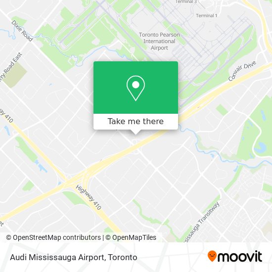 Audi Mississauga Airport map