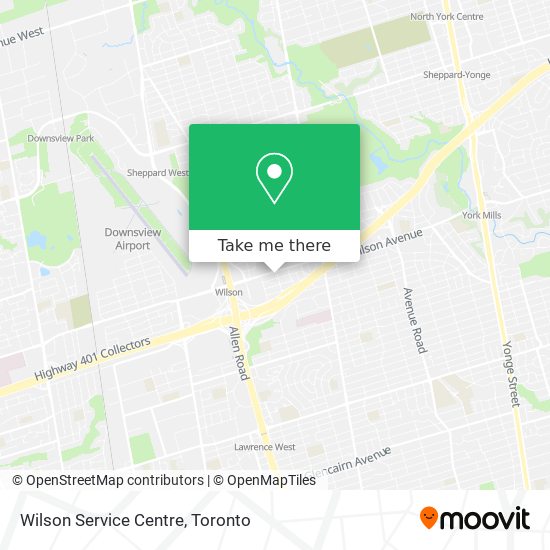 Wilson Service Centre map