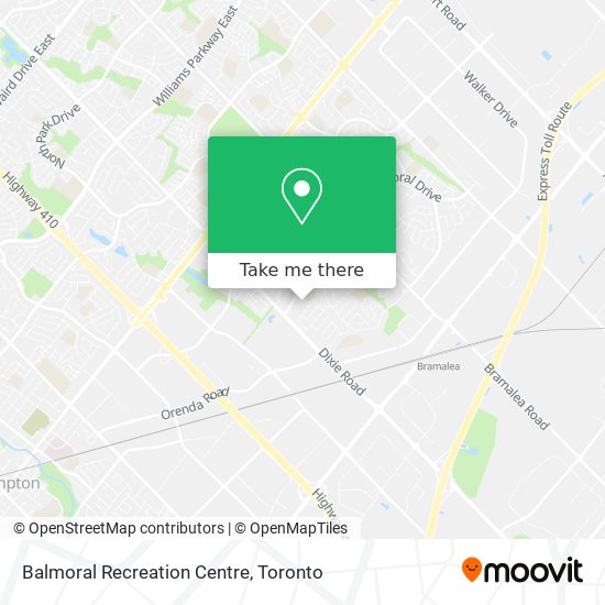 Balmoral Recreation Centre map