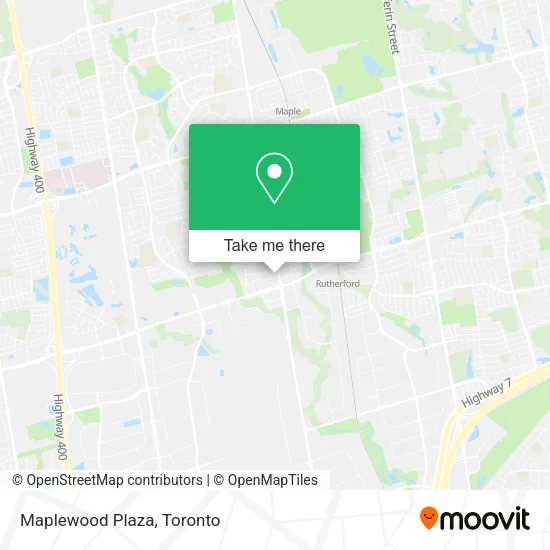 Maplewood Plaza map