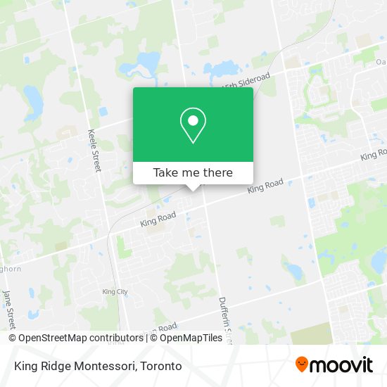 King Ridge Montessori map