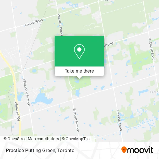 Practice Putting Green map