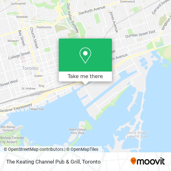 The Keating Channel Pub & Grill map