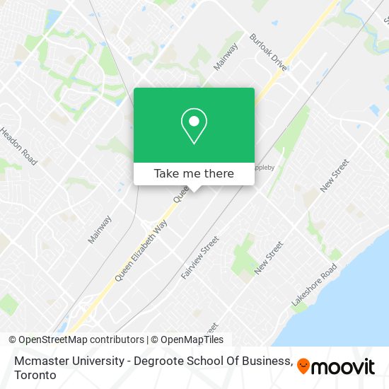 Mcmaster University - Degroote School Of Business map