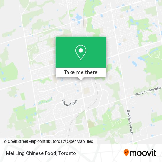 Mei Ling Chinese Food map