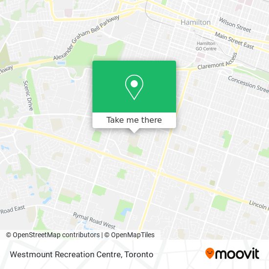 Westmount Recreation Centre map