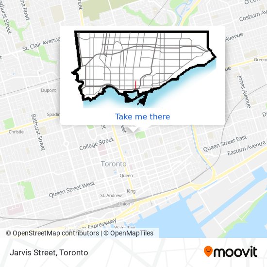 Jarvis Street map