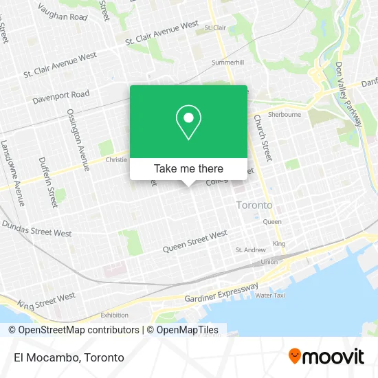 El Mocambo map