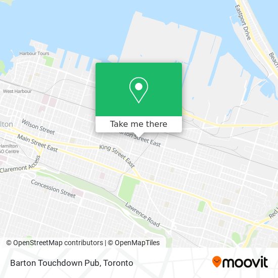 Barton Touchdown Pub map