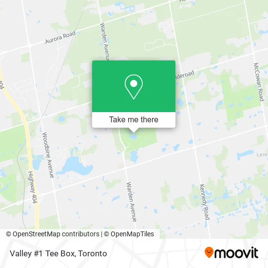 Valley #1 Tee Box map