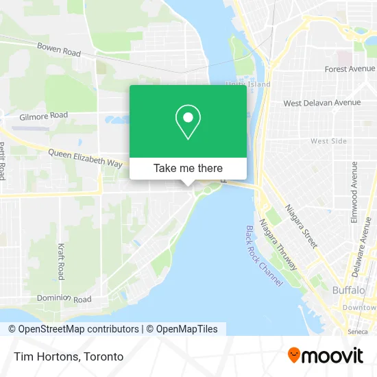 Tim Hortons map