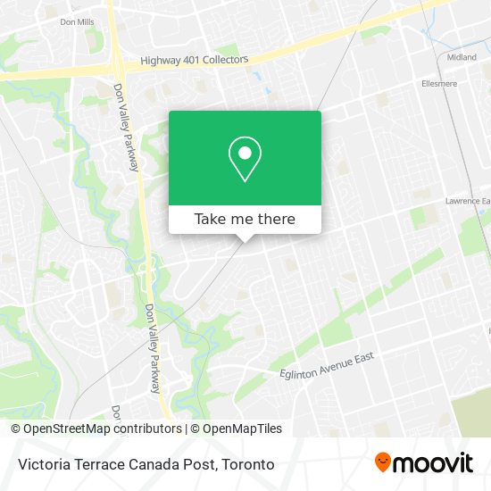 Victoria Terrace Canada Post map